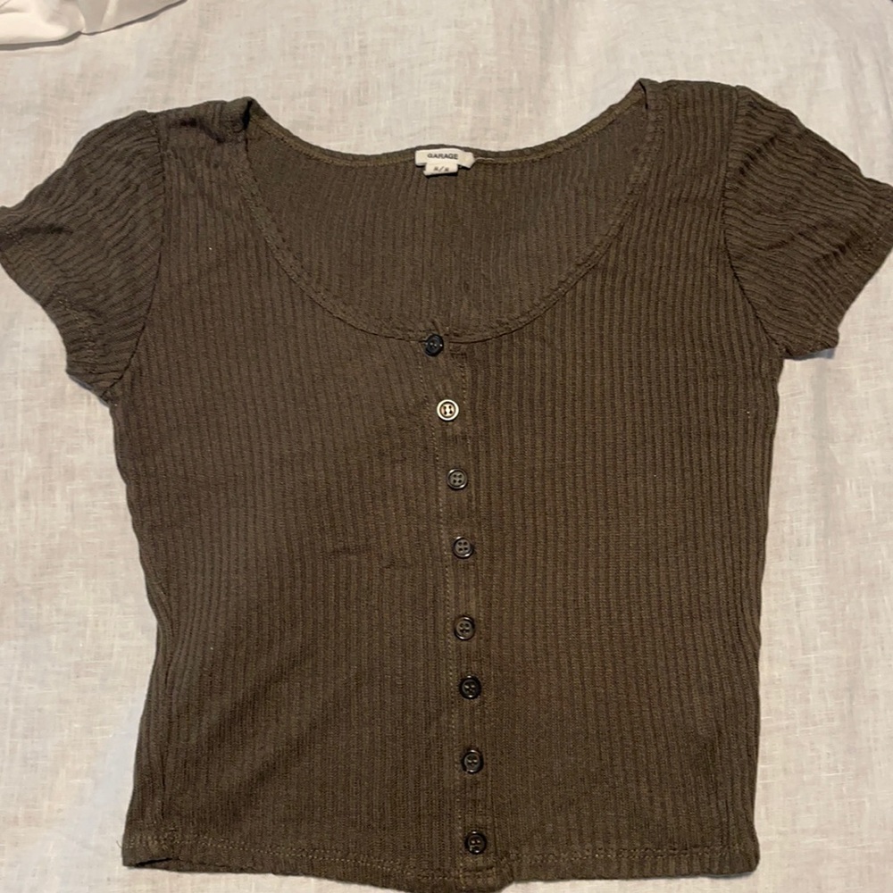 Knit crop top
